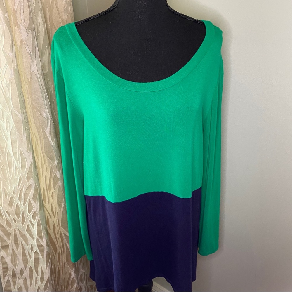 Eloges Color Block Tunic Top